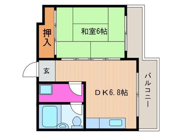 サンテラス中川の物件間取画像